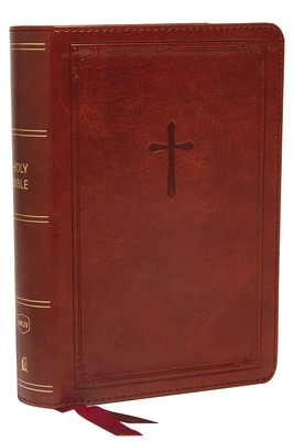 Nkjv, Reference Bible, Compact, Leathersoft, Brown, Red Letter Edition, Comfort Print: Holy Bible, New King James Version
