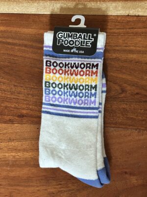 Bookworm book socks at Dried Ink.