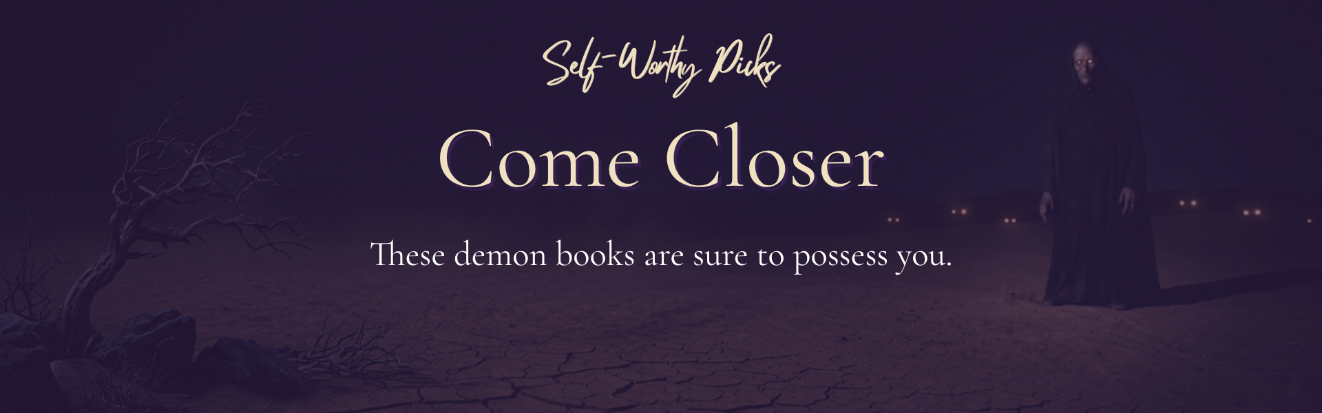come closer banner for horror collection